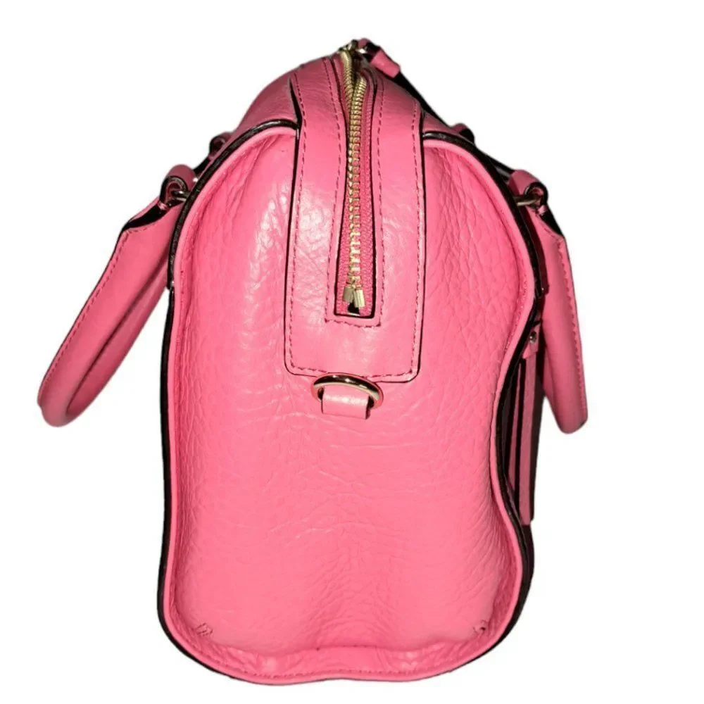 Kate Spade Women's Pink Perri Lane Bubbles Perforated Leather Delaney Purse Bag